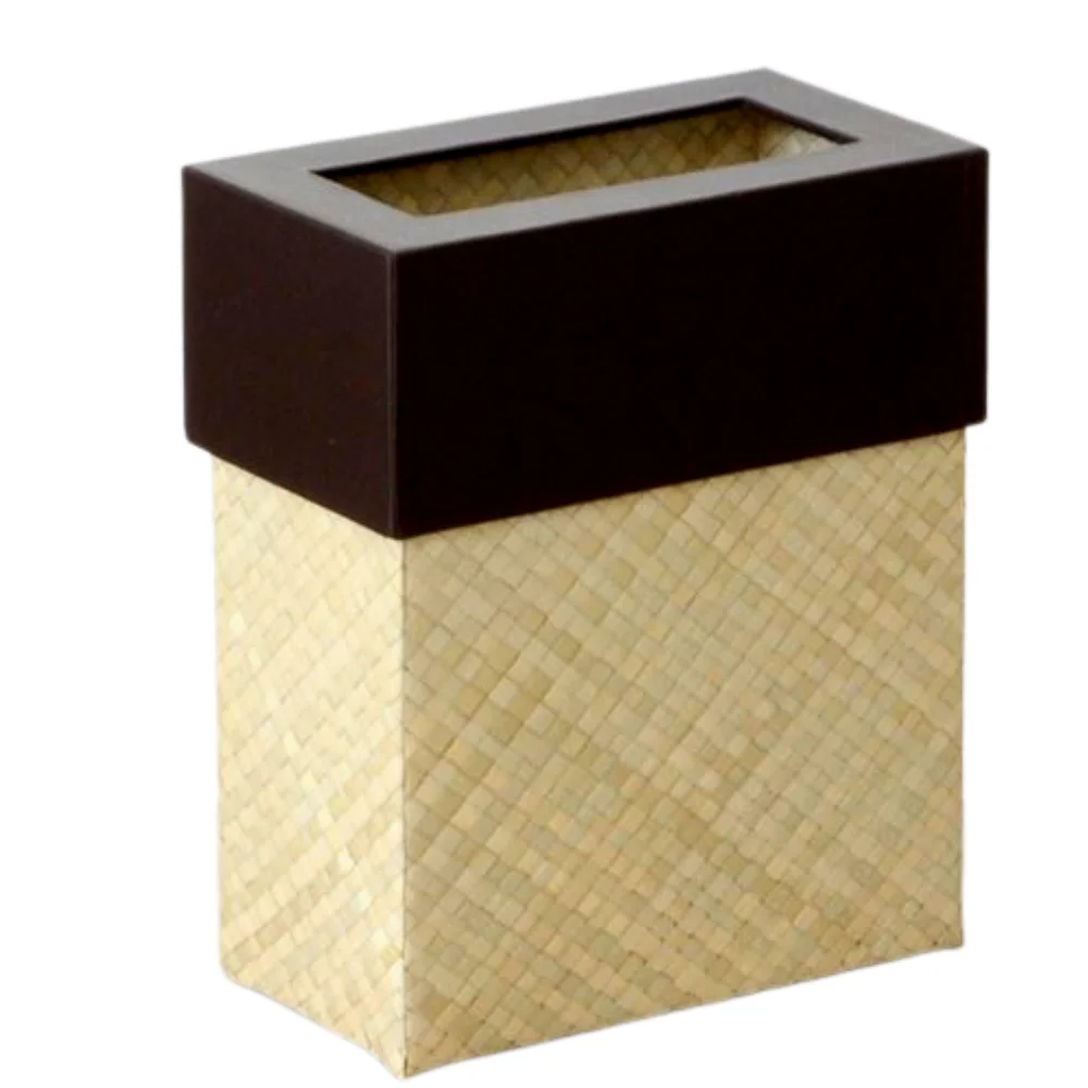 Amazon Best Selling New Design Round Square Bamboo Trash Can With Lid Low MOQ Ready To Ship Made In Viet Nam