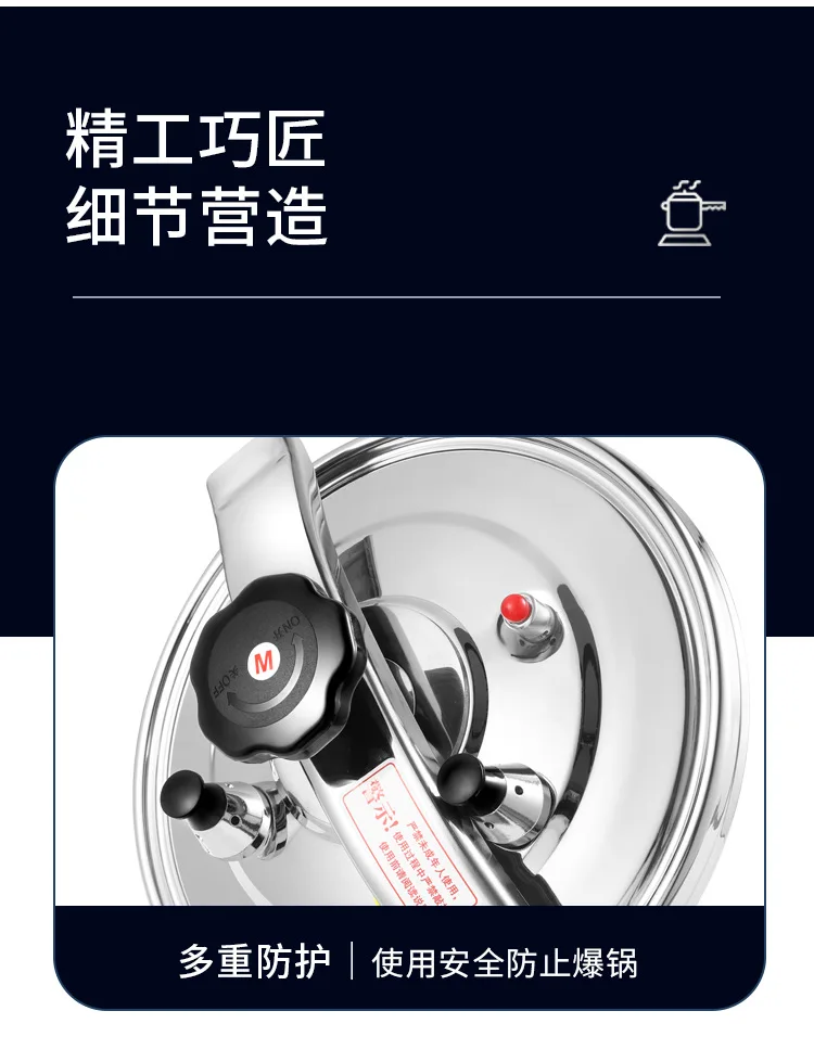 pressure cooker stainless steel large canning pot with lid for home commercial use  any stove top pressure canner