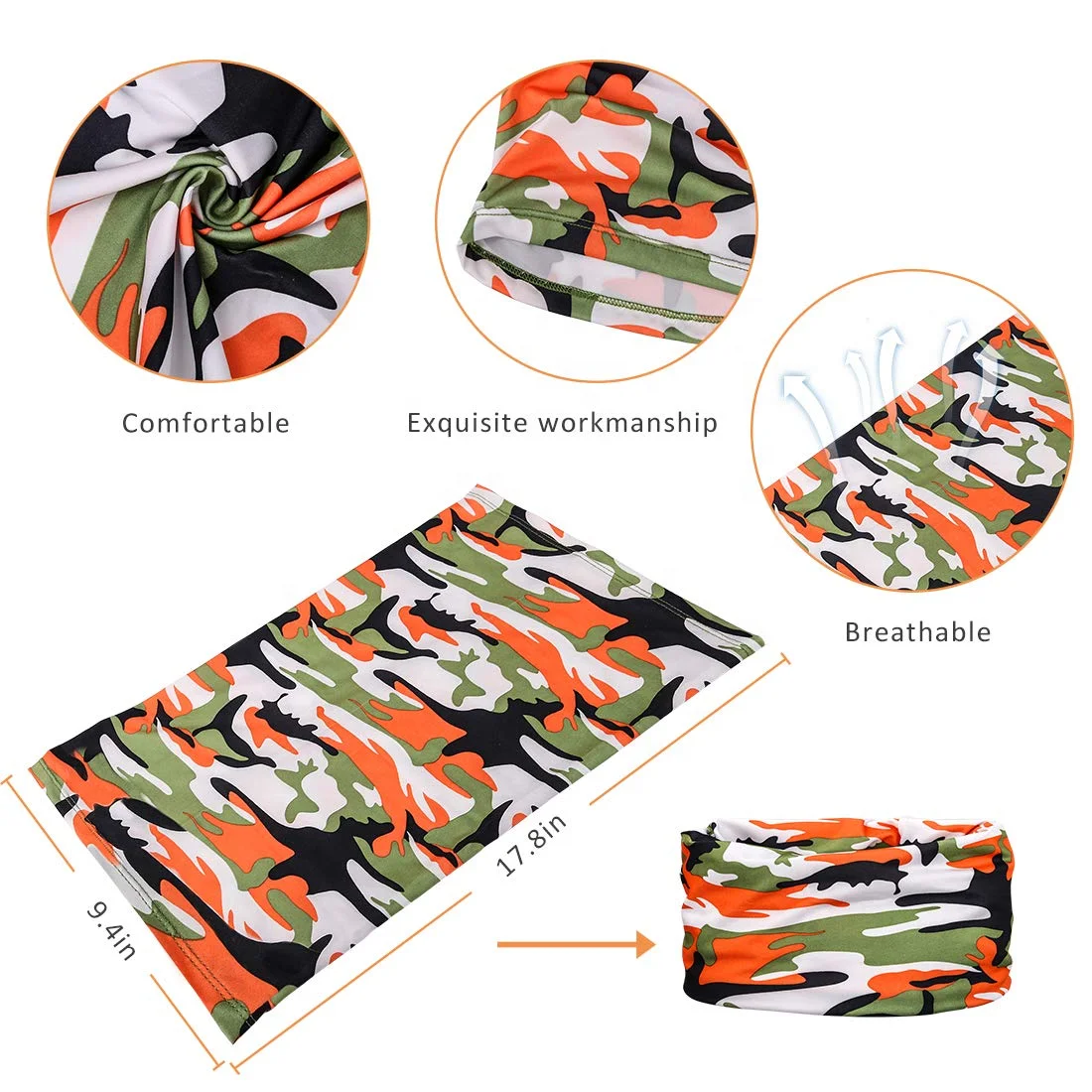 Маска для лица гетры шеи ветрозащитный шарф повязка на голову шею головной платок Пылезащитная маска