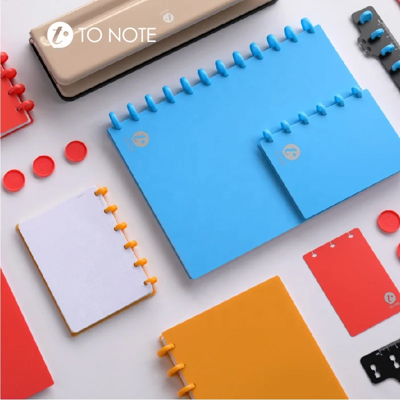 Plastic DIY Disbound Discs Mushroom Hole Binder Binding Ring Notebook