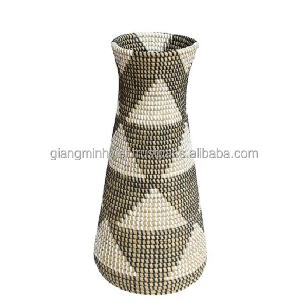 VietNam Seagrass Vase Wholesale Design Classic Seagrass Vase Decor Vase from Vietnam