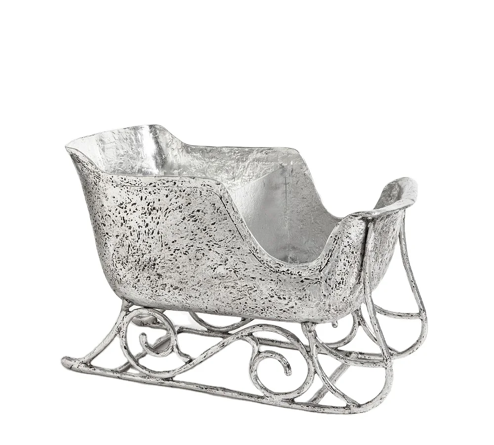 Santa Sleigh Ice Bucket Wine Cooler A Perfect Must Have Barware Collection Piece Holds Plenty Of Drinks For All Your Guests