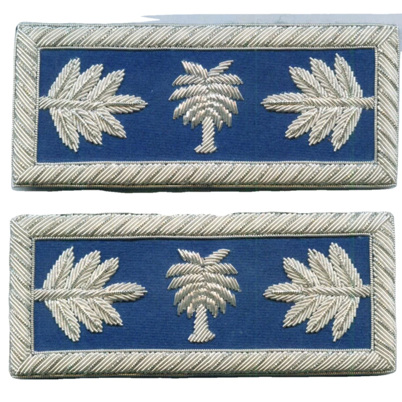 Army State Army SC Carolina Straps Boards Palm Uniform Unit ID Officer Hand Embroidery Shoulder Board