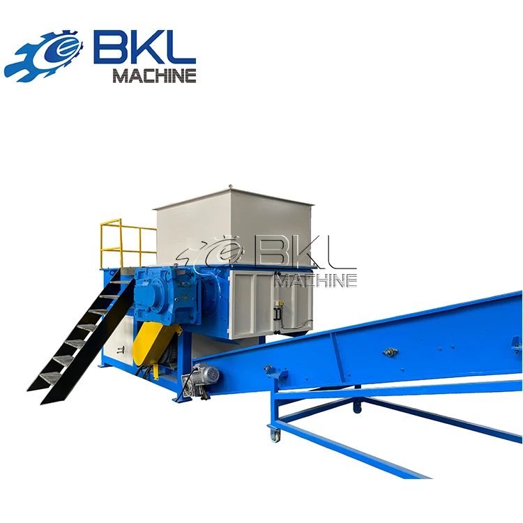 single-shaft shredder for processing HDPE PP pipes and polymer sprues