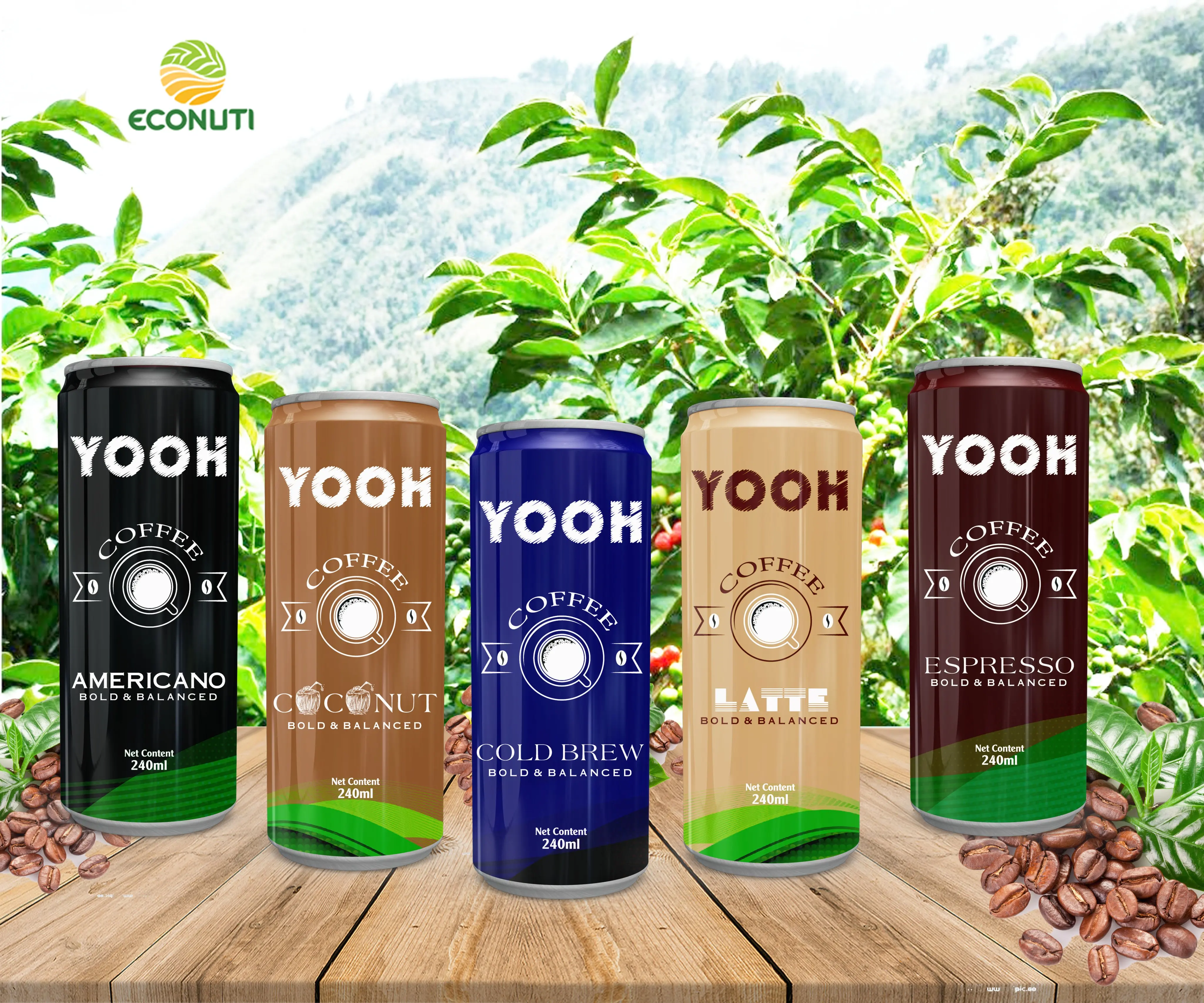 Vinam Blended RTD Vanilla French Coffee Milk 240mL Caffeinated Tin Can Powder Form Neutral Taste Chocolate Wholesale Export