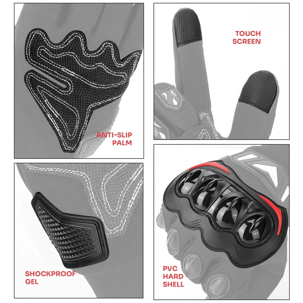 Перчатки с пальцами для спорта на открытом воздухе дышащие противоскользящие амортизирующие перчатки езды
