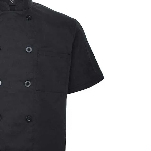  Униформа шеф-повара жакет с коротким рукавом унисекс для кухни