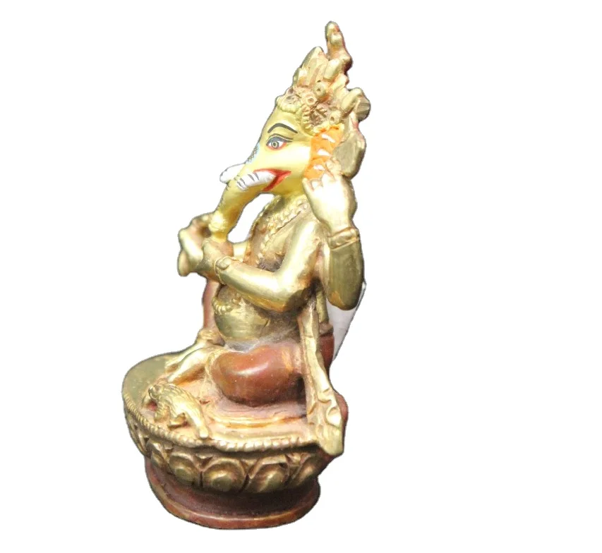 Hinduism статуя тибетской скульптуры Ganesha буддизм антикварная отделка Бронзовый Металл высшего качества индийские религиозные