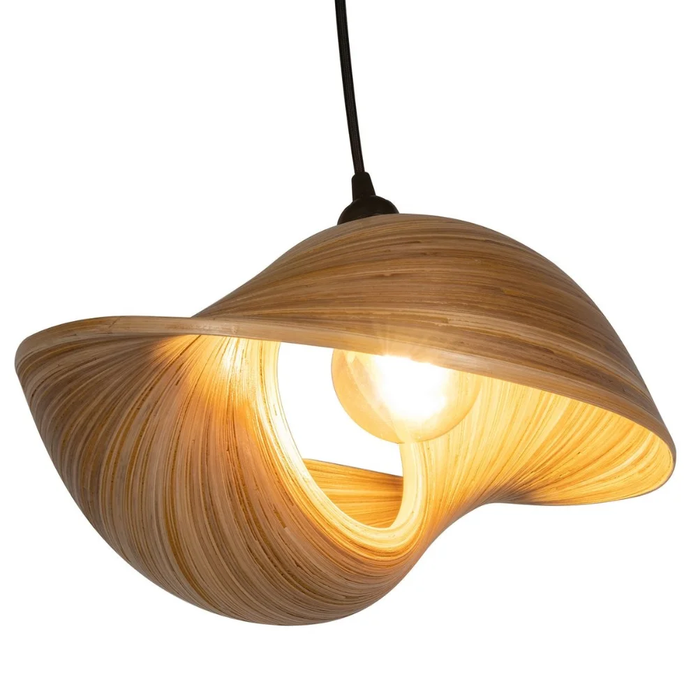 Top Seller Bamboo Spun Lampshade High Quality With European Chinese & Round Pattern Rustic Modern for Decoration in Living Room