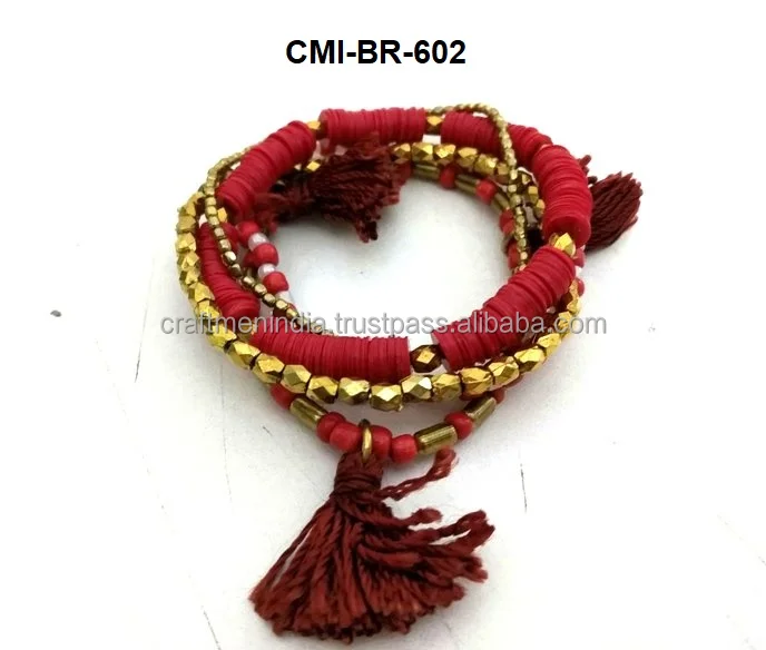 Indian Multi Color Beaded (Seed Bead) Bracelets For Women and Girls