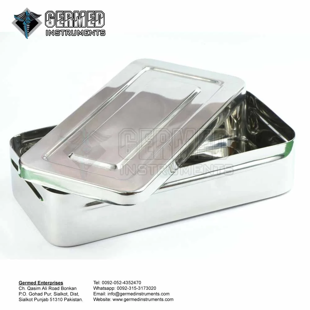 Manufacturer Supplier Wholesaler Dealer Surgical Instruments Storage Box Set of 3 PCS Hollow Ware Tools By GERMED ENTERPRISES