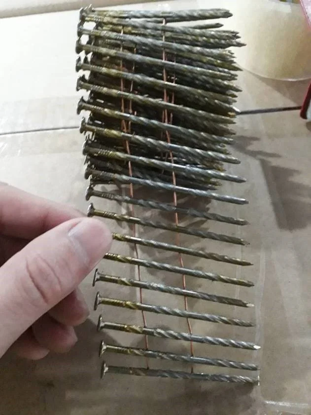 Malaysia Wire Collated Coil Nail Screw/Ring/Smooth Shank For Wooded Pallet Pneumatic Nail Gun Use