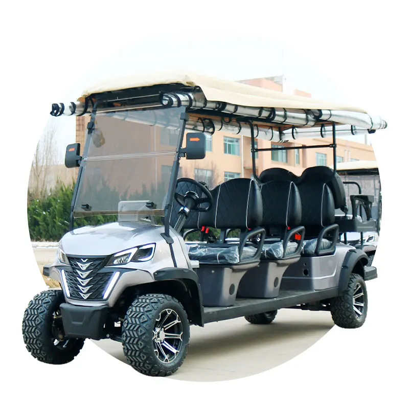 New Model Hot Sale 8 seats Golf Cart with CE Certification Electric Sightseeing Bus for Sale Lithium Battery Golf Cart