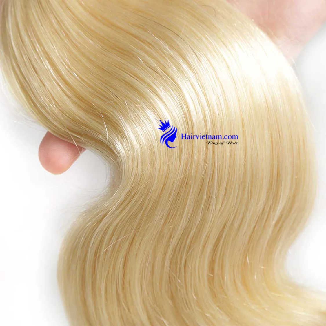 100% Natural Color High Quality Blonde Straight Human Hair Extensions from Vietnam Frontal and Bundle Waves Style