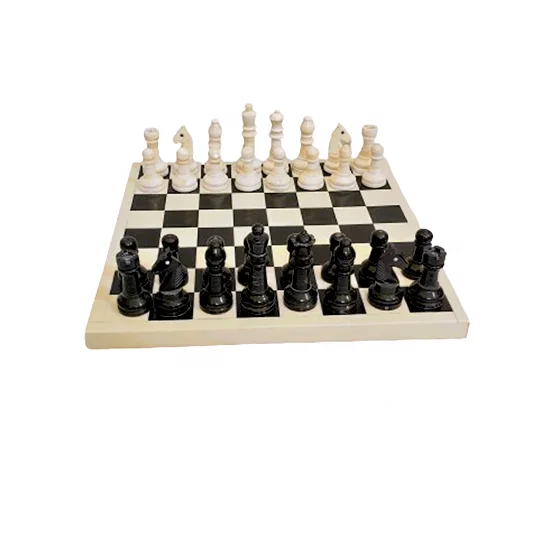 Bone & Horn Chess Set Includes Bone & Horn Chess Pieces Inlay Handcrafted Bone Hand Carved Residency Chess Board Complete Set