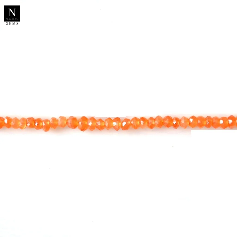Round Carnelian Gemstone Rondelle Gemstone Beads Wholesale