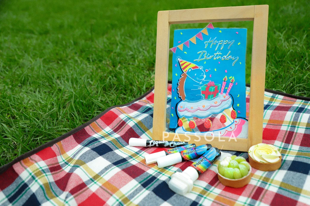 15 мм параллельный плоский перо на водной основе стираемый маркер жидкого мела 50 цветов