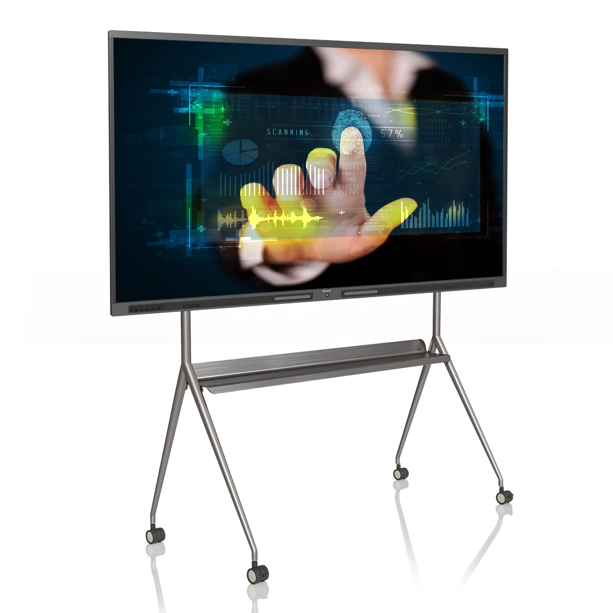 86 дюймов инфракрасный сенсорный экран с разрешением 4k ЖК-дисплеем 10 точек касания емкостный экран-в-одном: высокотехнологичная Интерактивная ТВ доски для