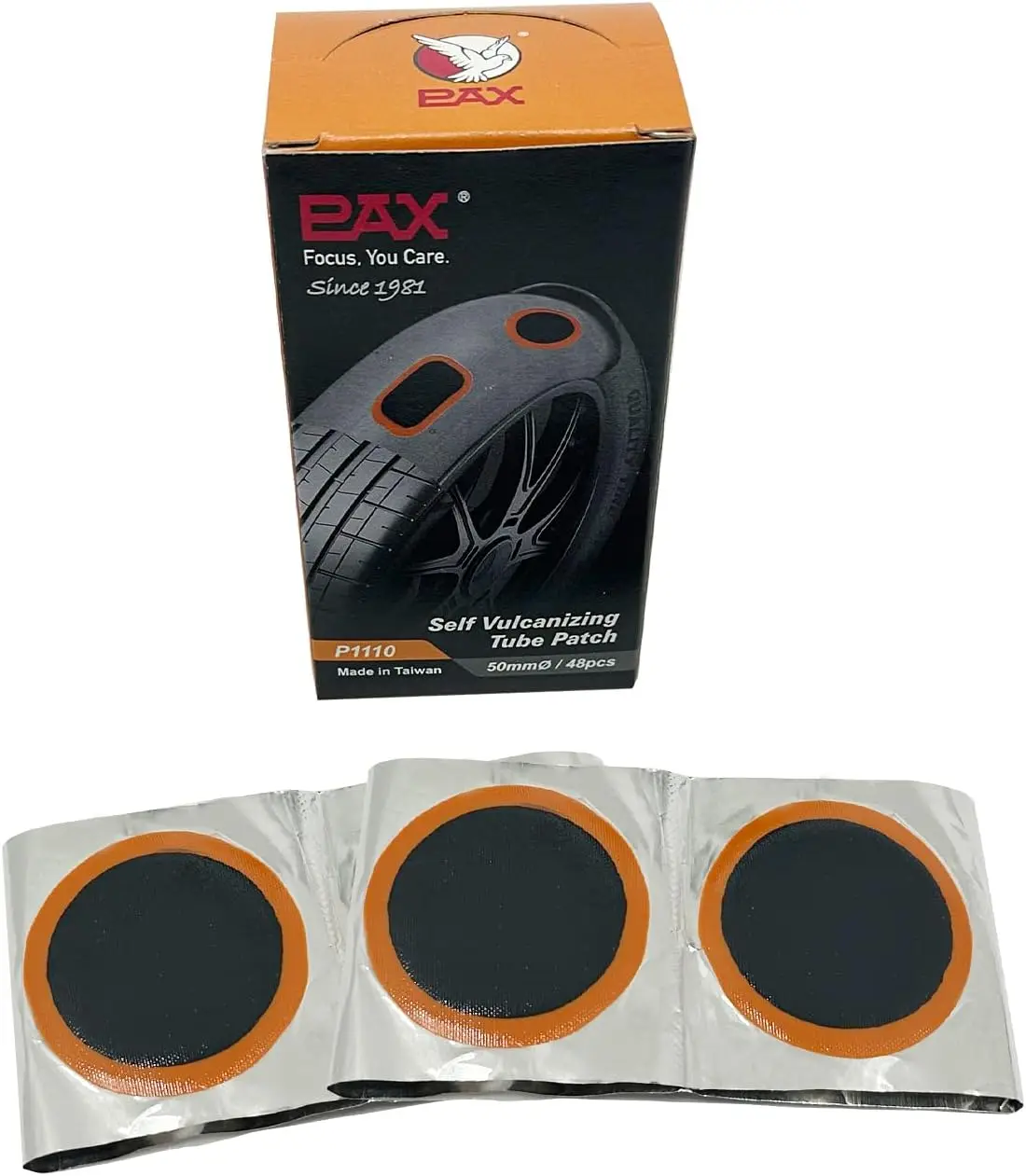 Big Size 48pcs 50mm Vulcanizing Tube Cold Patches Truck Emergency Repair Tool Kit