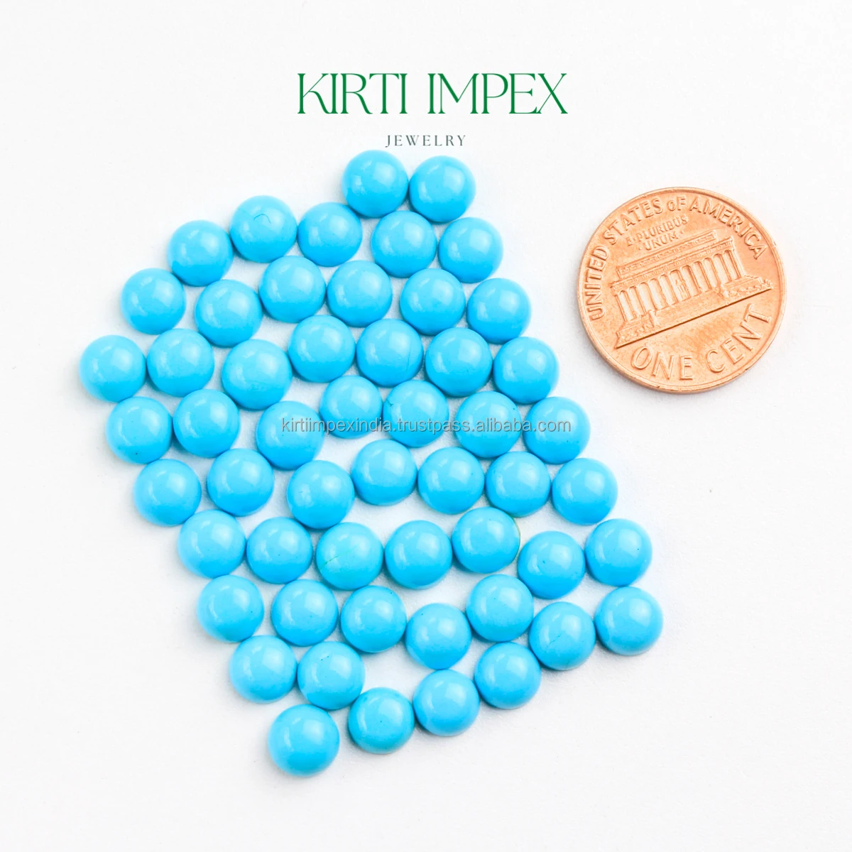 Turquoise Synthetic 6 MM Cabochons Semi-Precious Loose Affordable Crystal FlatBack Cabochons Mixed Quality