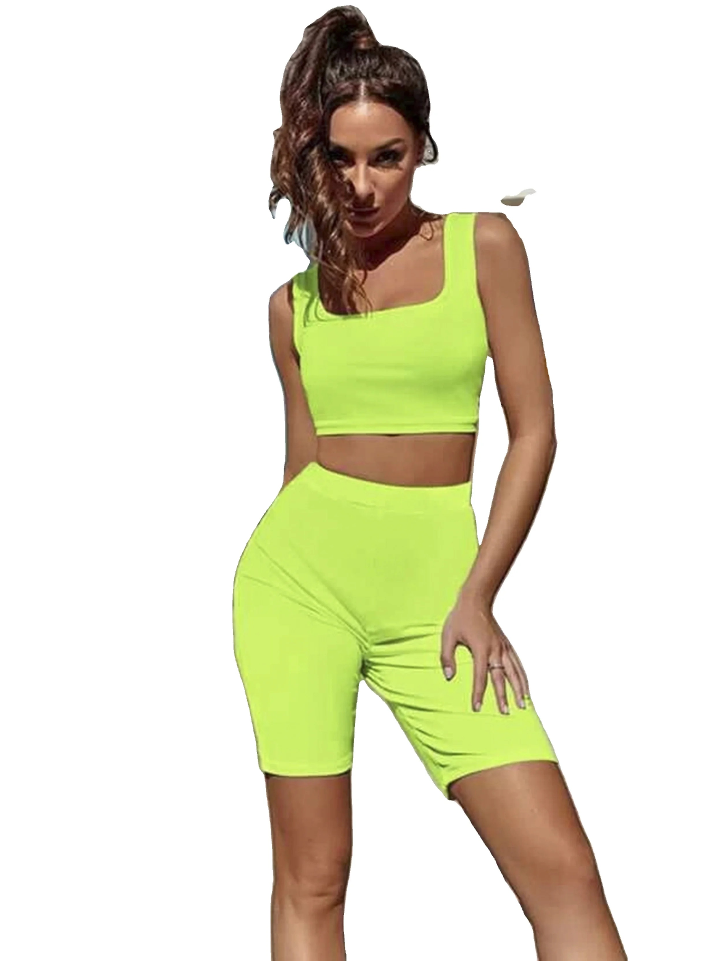 Cheap Price Summer Ladies Two Piece Sets Casual Outfit Women Clothing 2 Piece Women Braw And Shorts Sets