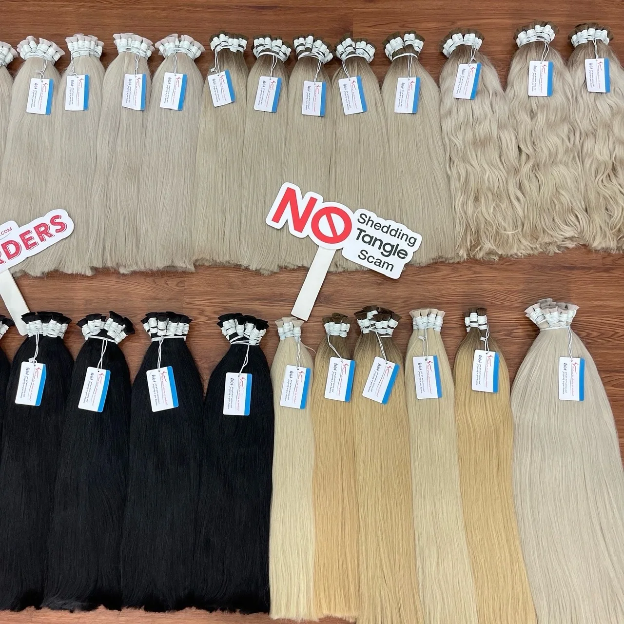 Wholeprice High Quality Bulk Hair Human Hair Hair Extension No Shedding No Tangles