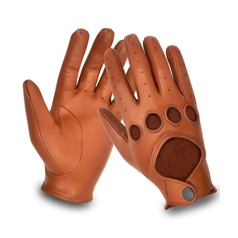 Кожаные перчатки для вождения, оптовая продажа, модные зимние кожаные перчатки из овчины ягненка