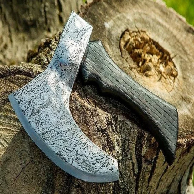 Custom Handmade stainless steel head Pizza cutting functional professional chef kitchen use BBQ axe