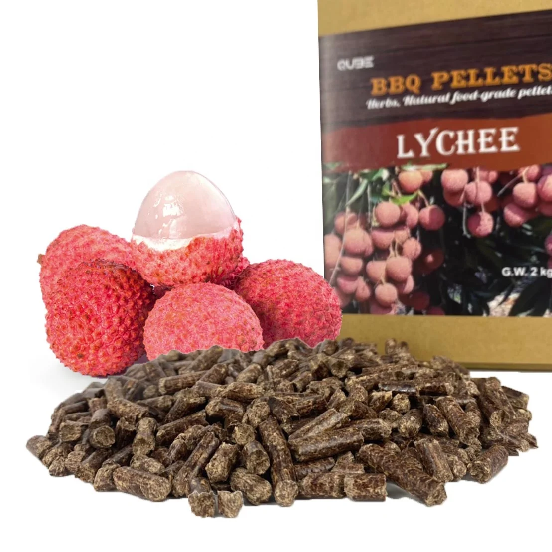 
Best lychee smoking hickory wood pellets bronze pellets  (10000000825589)