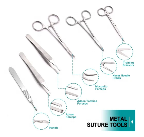 6 Pcs Suture Set Veterinary Medical Surgical Instruments Minor Surgery Kit best seller in cheap price supplier from Pakistan