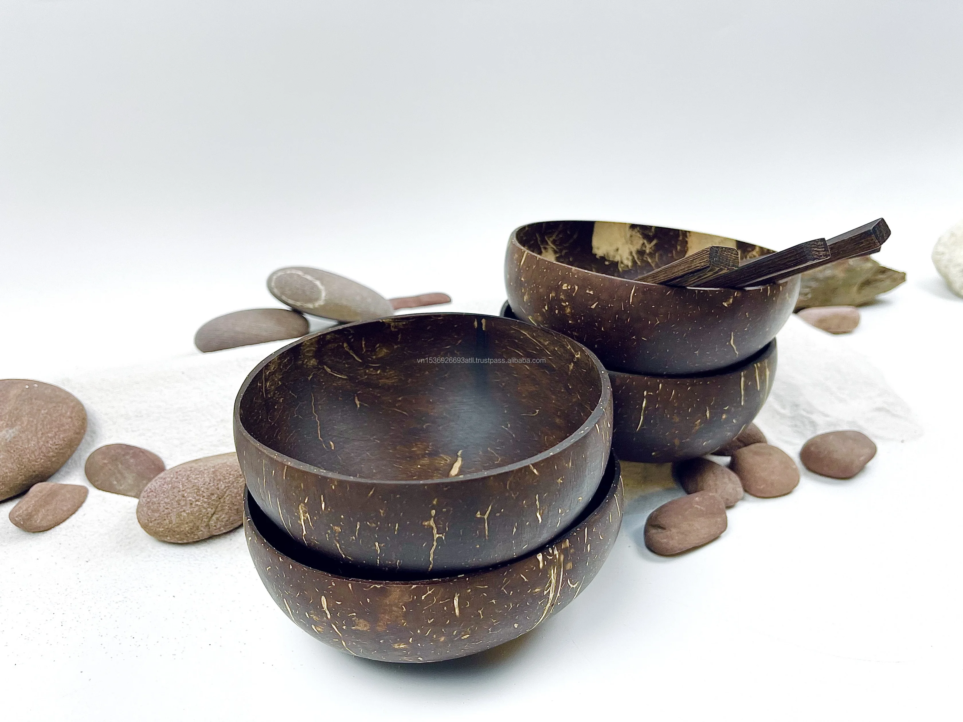 Лидер продаж на Alibaba набор посуды ручной работы из кокосовой чаши кокосовые