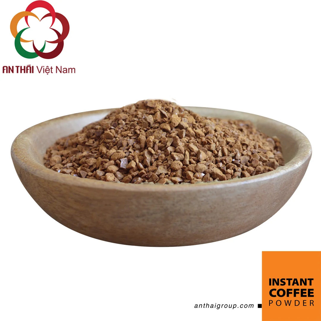 Оптовая продажа сушеные в замораживании гранулы растворимого кофе робуста кофейная упаковка с дымовым ароматом оригинал Вьетнам