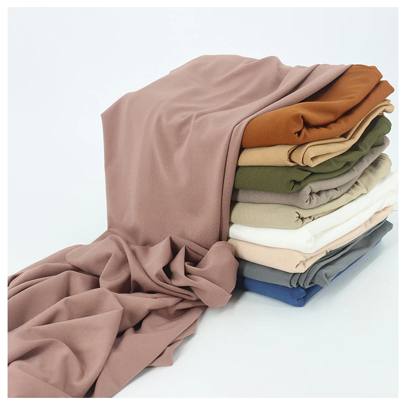 Lycra fabric Muslim Head Wrap Scarf Premium Jersey Cotton Hijab For Netherlands Women