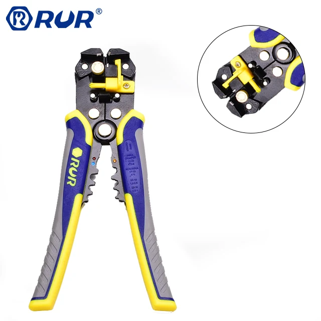 Crimping Tools Cutting 3 in 1 8-inch Automatic Cable Multi Functional Wire Stripper Pliers