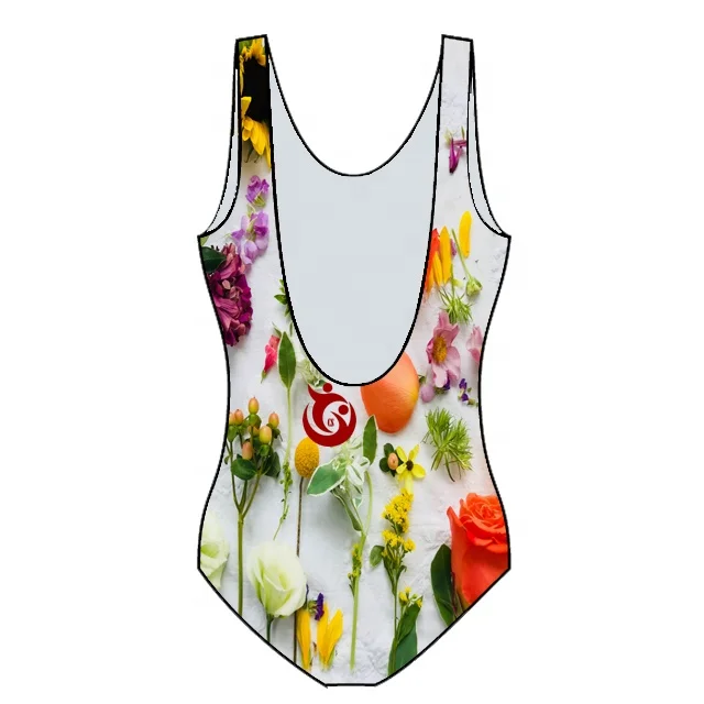 new custom sublimation design 2023 polyester spandex Women one piece body suit bikini swim wear beach fitness wear bathing wear