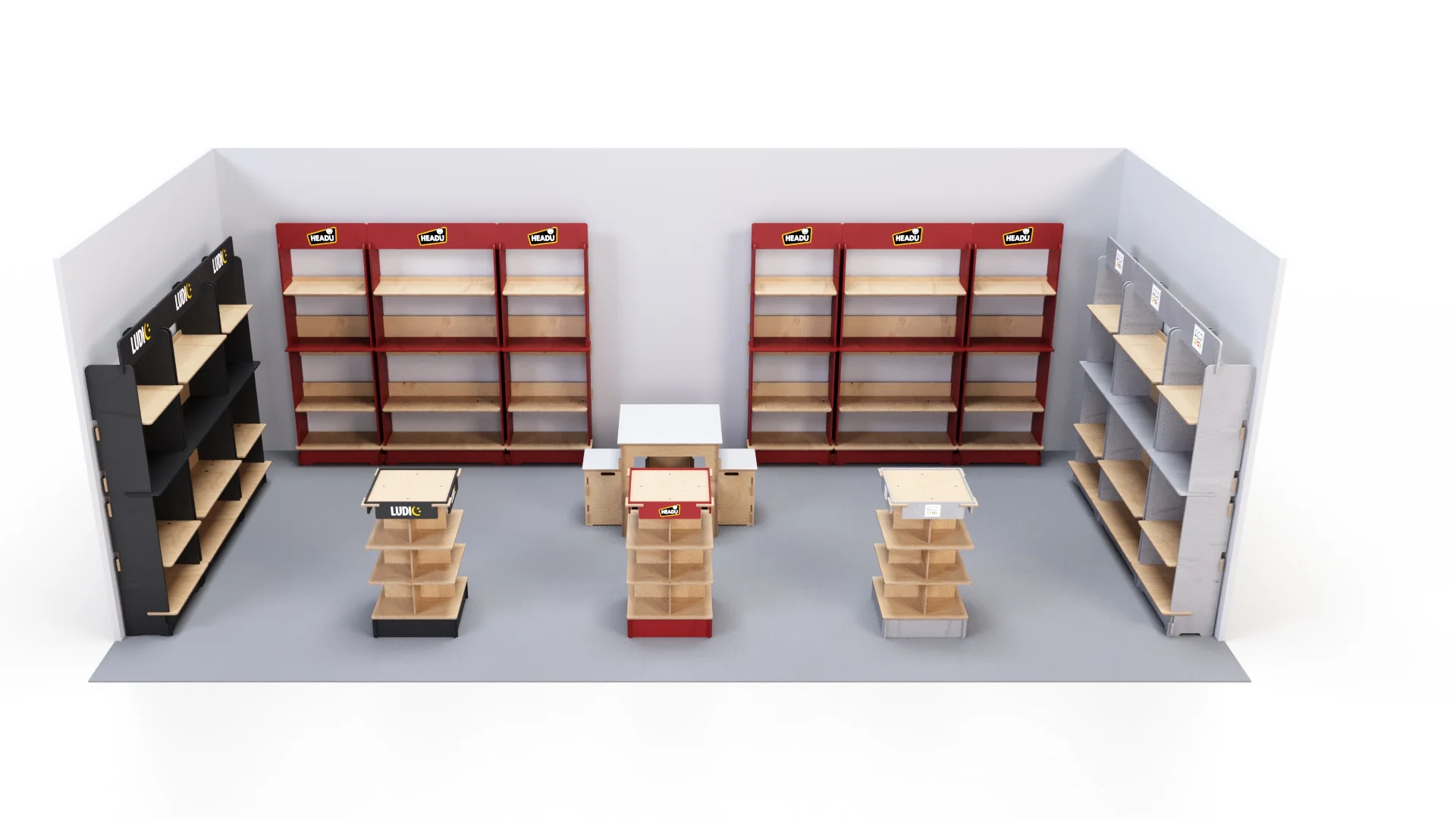 Portable Exhibition Stand Customized Design Easy Assembly Wooden Exhibition Display for Trade Show