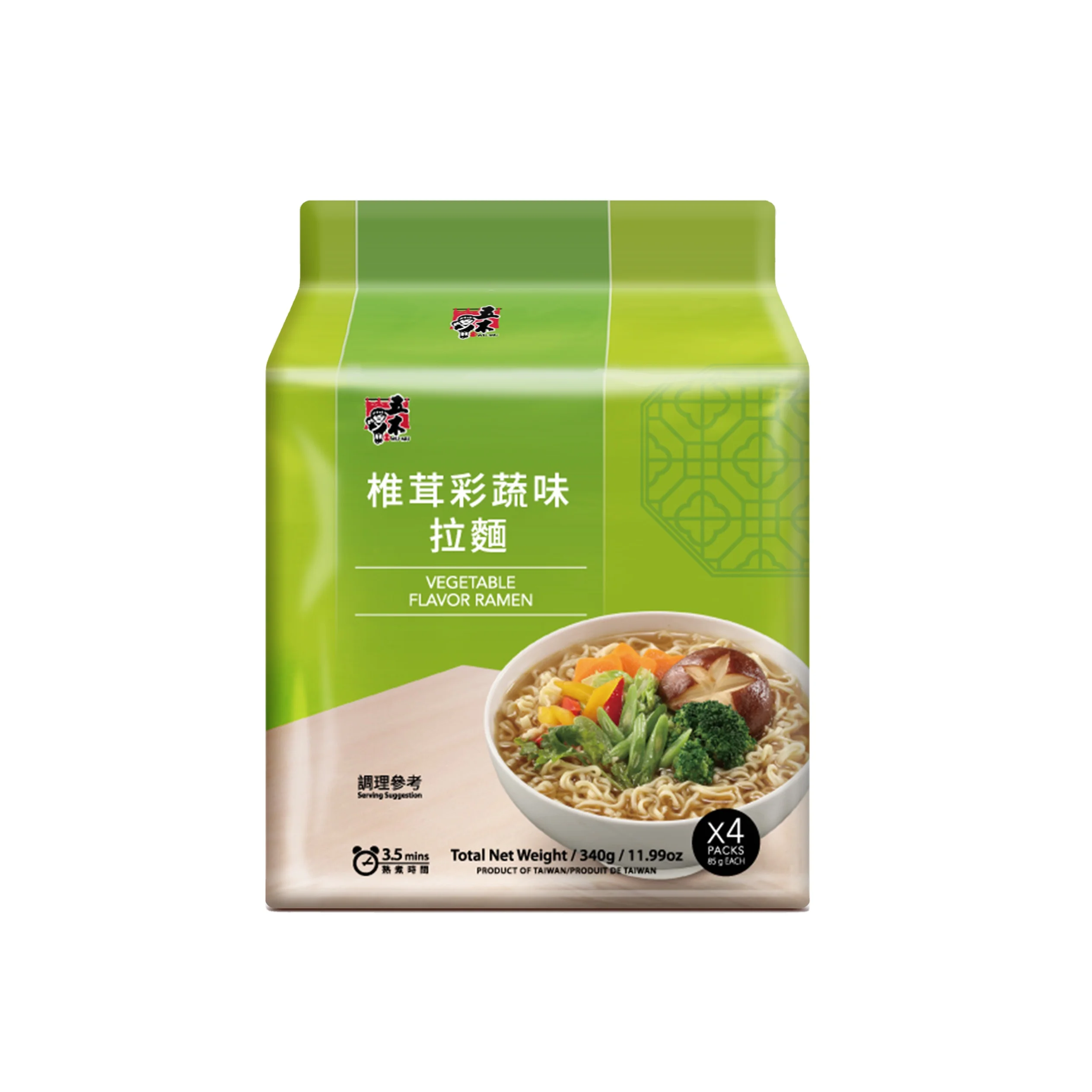 Vegetarian Mushroom and Vegetable Flavor Noodle Soup Family Pack
