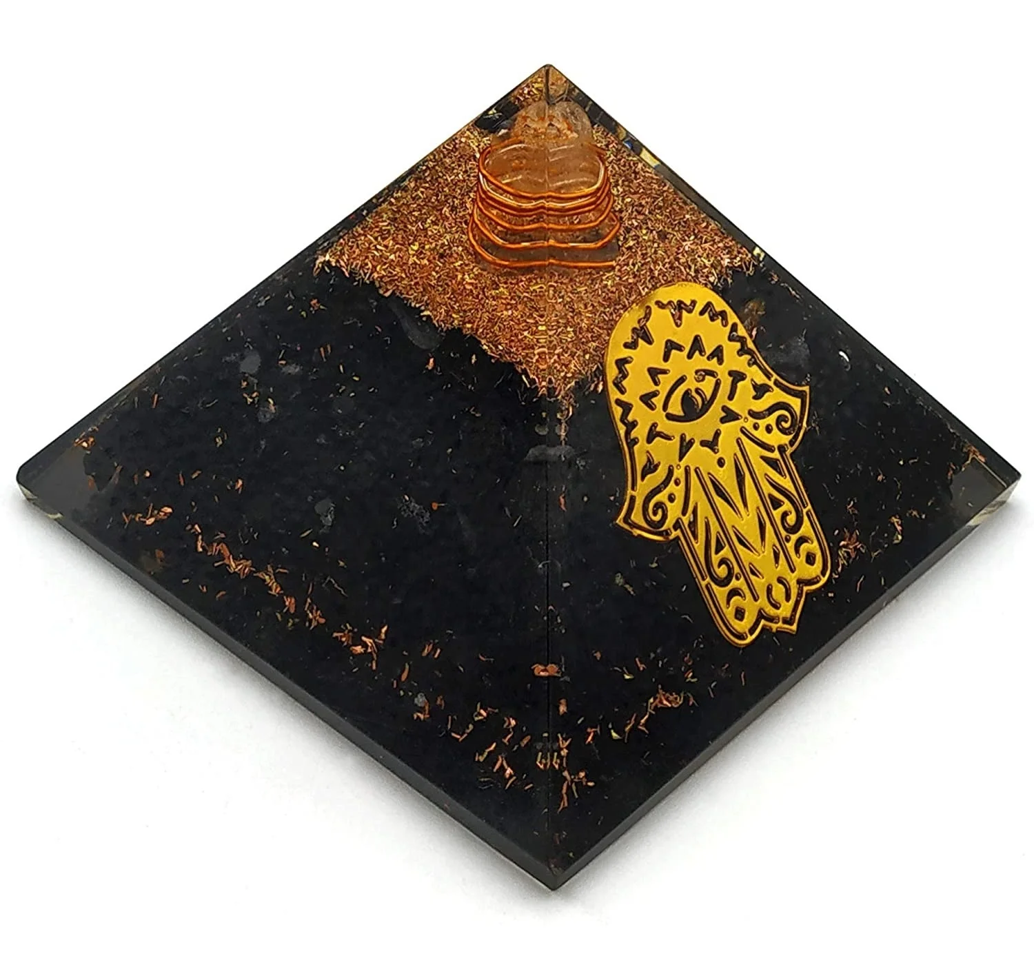 Natural Shungite Orgone Pyramid Orgone Energy Pyramid