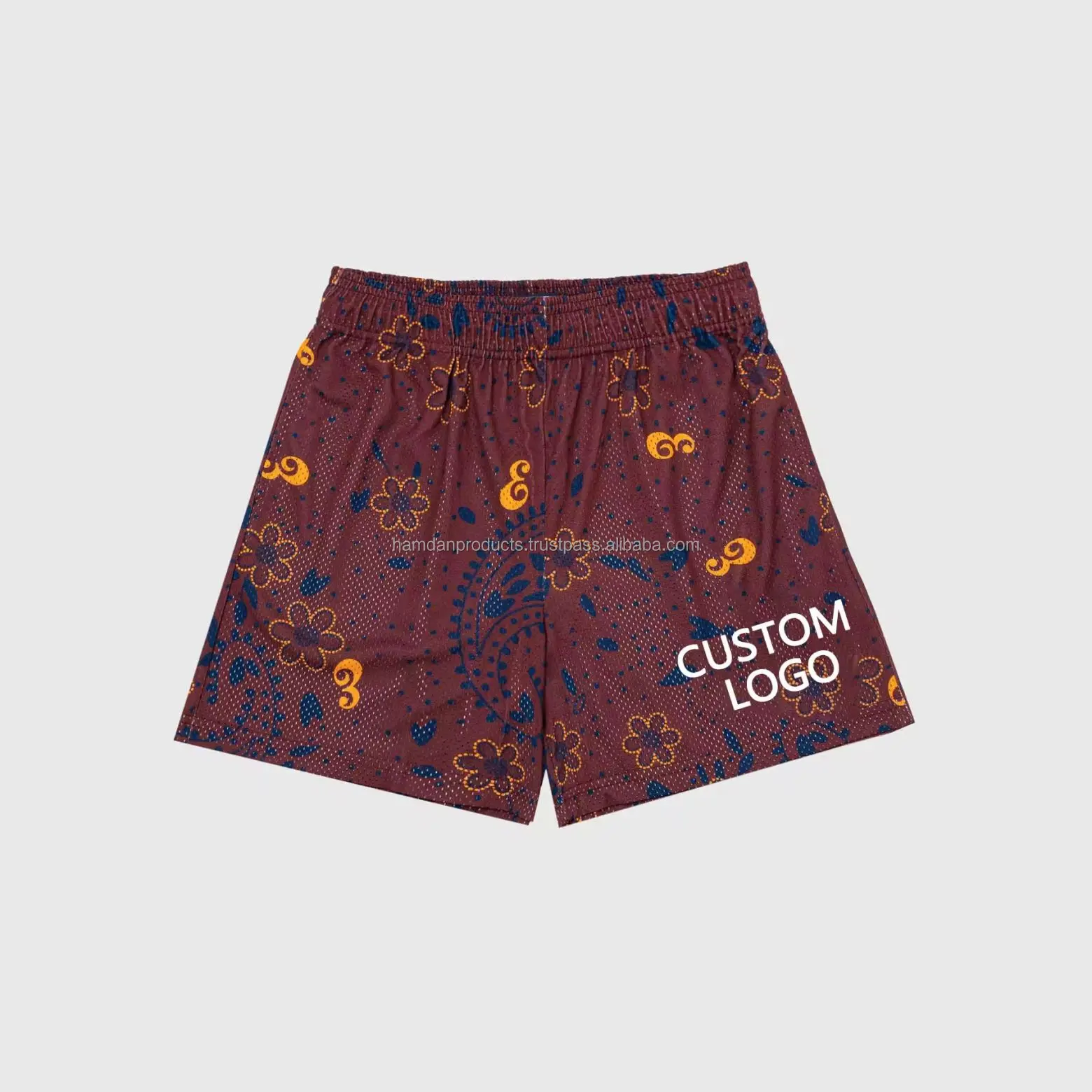 Custom Printing Wholesale Mesh Shorts Breathable Fashion Sweatpants Summer Beach Basic Short