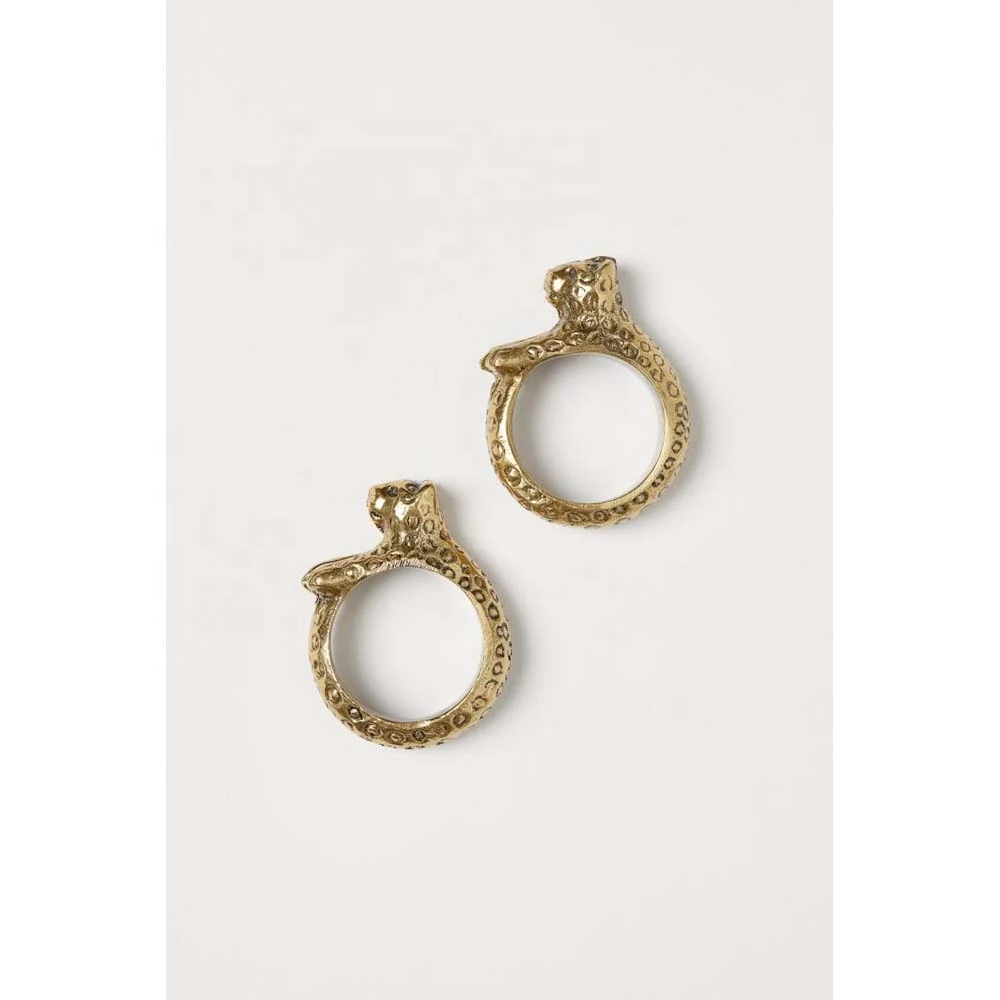 Knotted Design Napkin Ring Hot Sell Simple Holders for Christmas Metal Alloy Monogrammed Rings