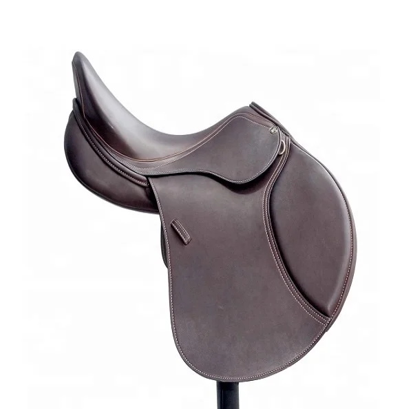 Wholesale Equestrian Horse Saddlery Goods Genuine Leather Equestrian Horse Riding Dressage Saddle For Sale