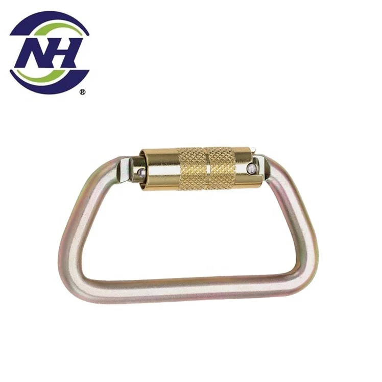 High Tensile Steel 35kn carabiner for climbing