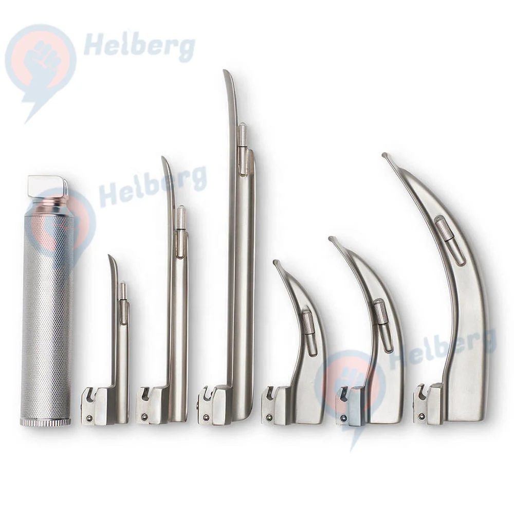 Stainless steel Pediatric Laryngoscope Laryngoscope Surgical Equipment Flexible Reusable Laryngoscope