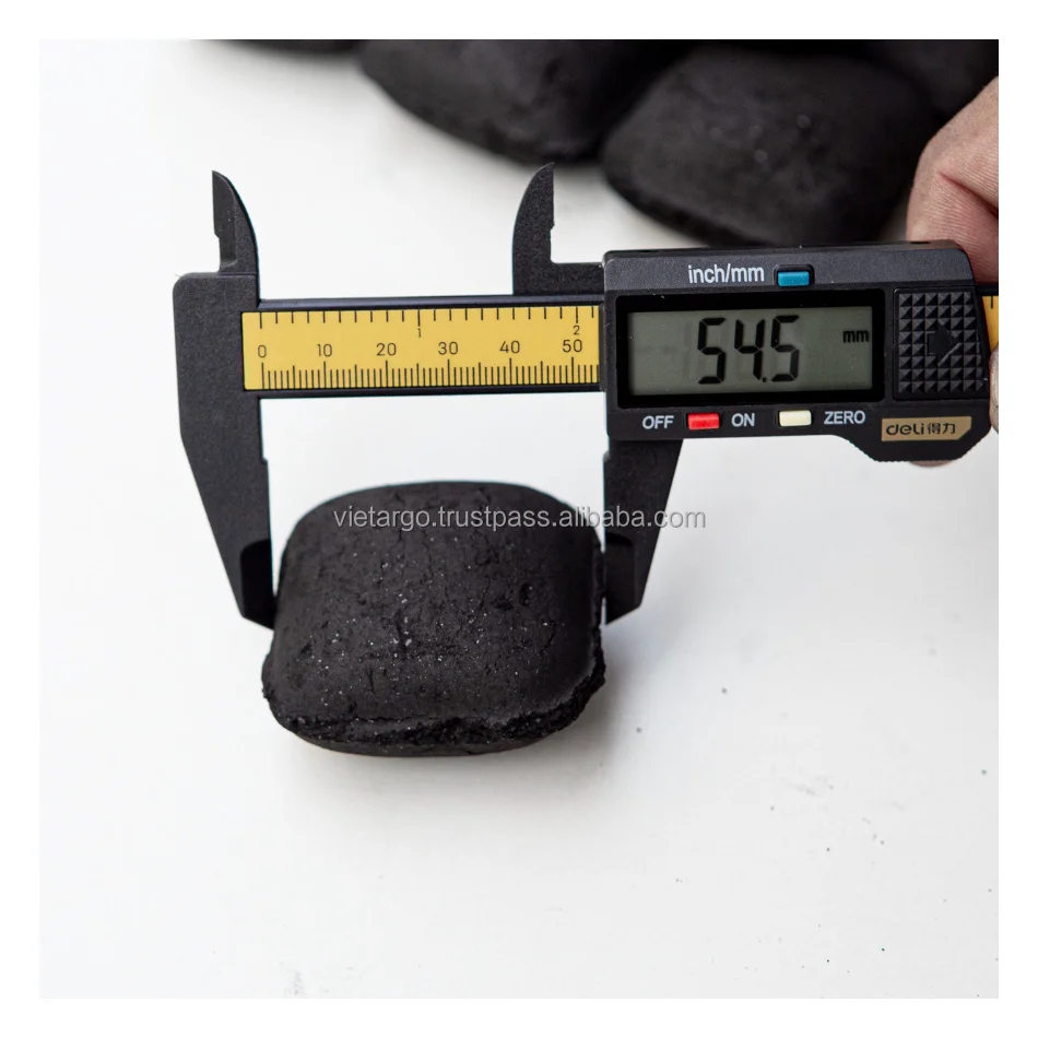 Кокосовая скорлупа древесный уголь черный Яйцевидный кальян брикет индивидуальная упаковка гриль и подогрев угля от вьетнамского производителя