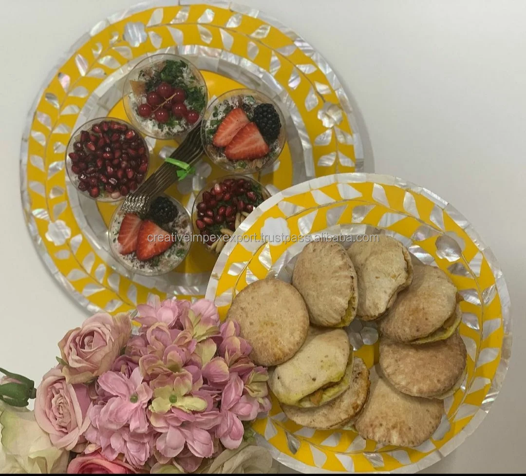 Индийское дерево и бонэйнэй цветочный дизайн Сервировочные блюда для кейтеринга/тарелки/сервировочная чаша/сервировочные ресторана