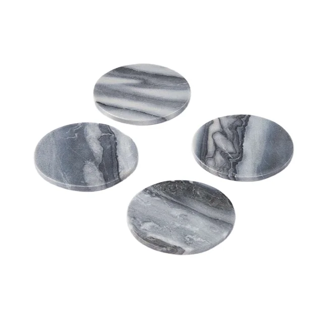 Wholesale Coffee Mug Marble Coasters heat resistant table decorative item at low cost Graceful Design squire Custom Shape Cheap