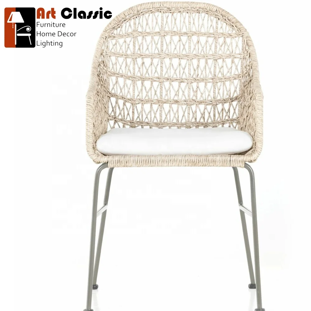 Bari  Dining Chair Natural Woven Rattan/Natural Fiber/Wicker