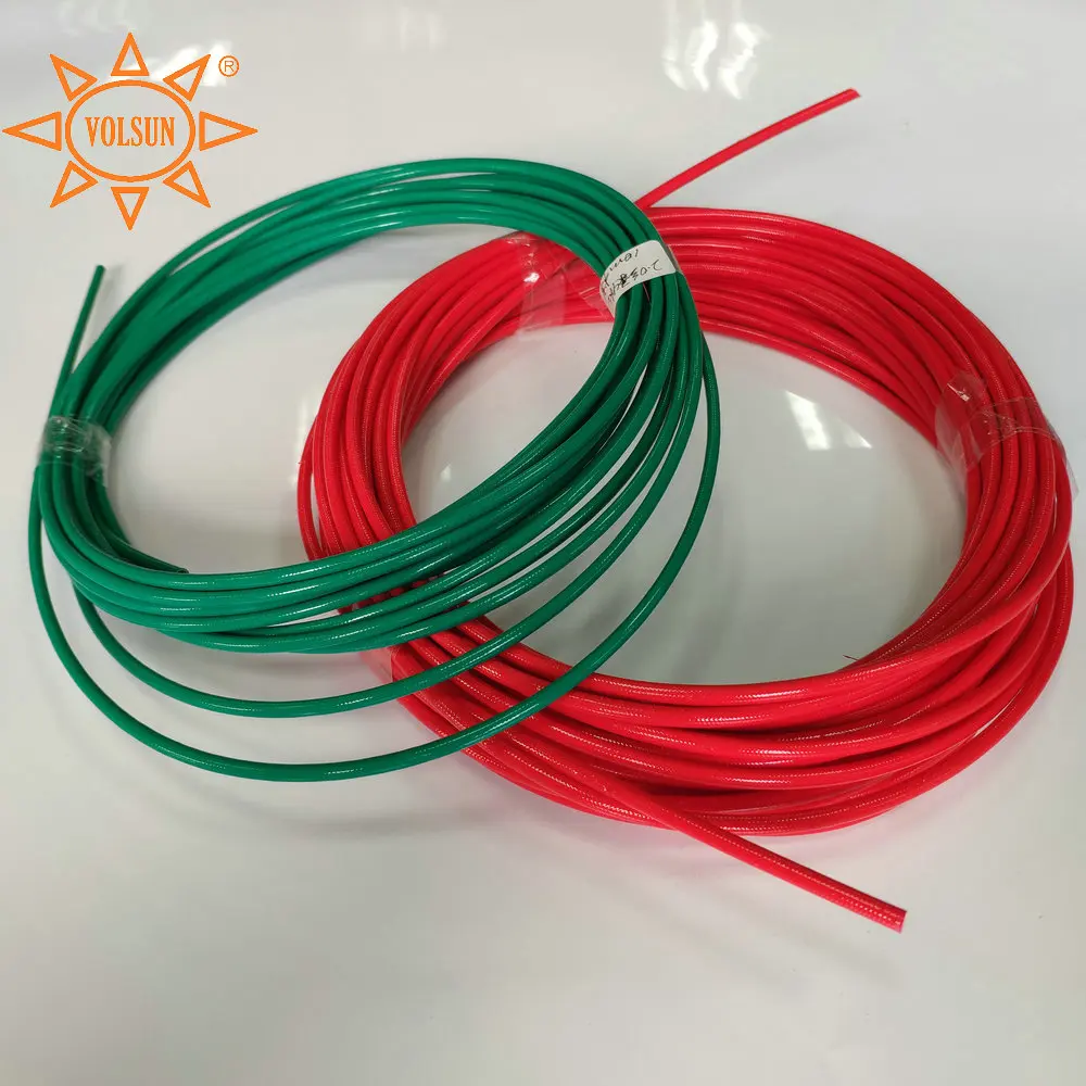 RoHS Standard Heat Resistant Insulation For Electrical Wire Rubber Coated Fiberglass Sleeve