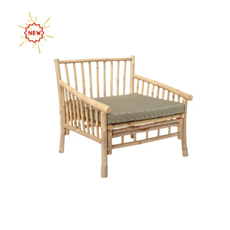 Best-Selling Foldable Set of Table and Chair for Living Room or Outdoor, Bamboo Products Made in Vietnam