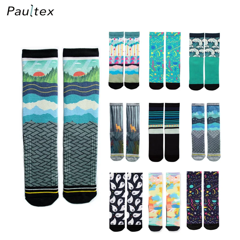 eco-friendly socks hemp with 360 rotary printing